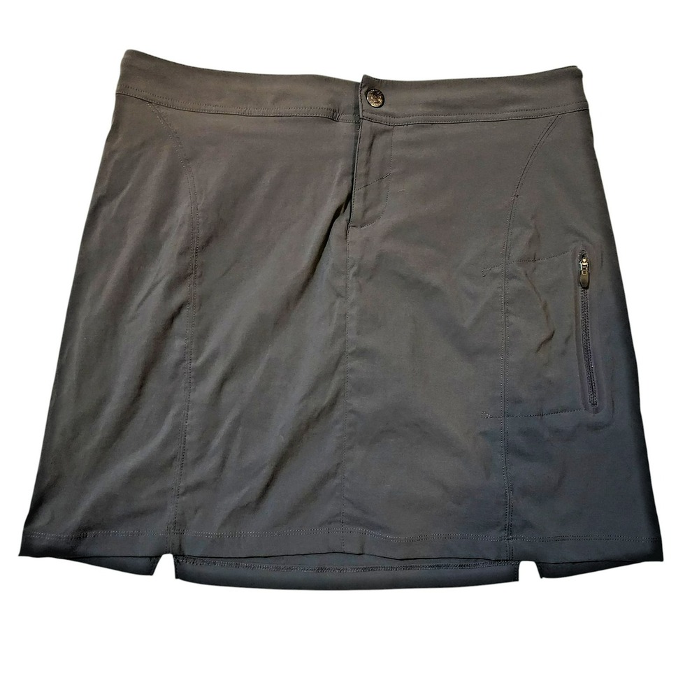 Columbia Omni-Shield Active Skort Women's 10 Dark Gray Water-Repellent Stretch